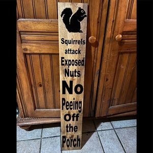 Wood sign